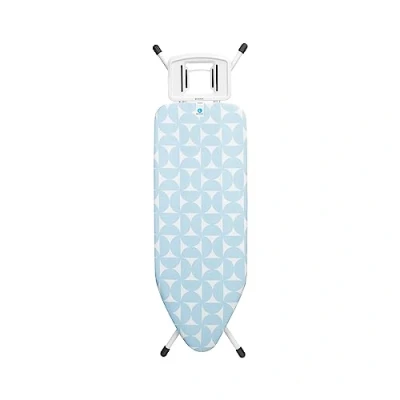 Imagen de Brabantia Tabla de Planchar C con Soporte para Plancha Vapor Compacta &amp; Plegable Altura Ajustable Patas Antideslizantes Funda Algodón Ajuste Fresh Breeze 124 x 45 cm