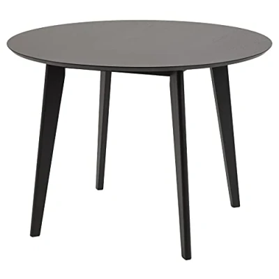 Imagen de AC Design Furniture Roxanne Mesa de Comedor, Oak, Negro, L: 105 x B: H: 76 cm, 4 Unidades
