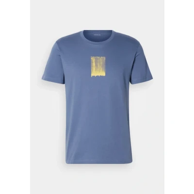 Imagen de Calvin Klein Jeans Brush Stroke Graphic TEE Camiseta estampada, Hombre, Talla: Medium, Vintage indigo
