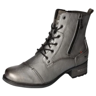Imagen de MUSTANG 1229 513, Botines con Cordones Mujer, Plata, 37 EU