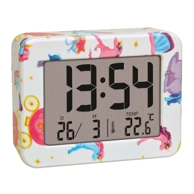 Imagen de TFA Dostmann 60.2044.41 Mini Despertador Digital para niños, con Fecha y termómetro, de Viaje, pequeño