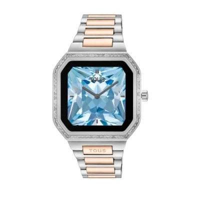 Imagen de TOUS Reloj Smartwatch B Connect Plateado y Rosado Mujer 3000139100