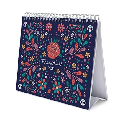Imagen de Grupo Erik Calendario escritorio Deluxe Frida Kahlo 2023 sobremesa con certificado FSC │ mesa anual licencia oficial