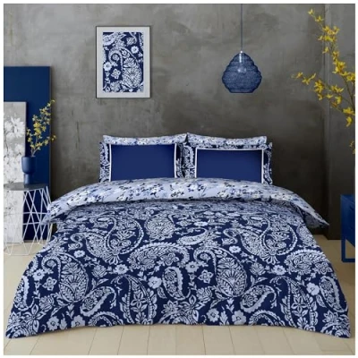 Imagen de GC GAVENO CAVAILIA Juego de Fundas edredón Reversibles con Almohada, tamaño King, polialgodón, Funda Suave (230 x 220 cm)