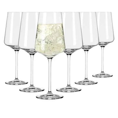 Imagen de Ritzenhoff 6301002 Copa de vino blanco 400 ml Serie Lichtweiss 6 piezas en un set regalo moderno Made in Germany