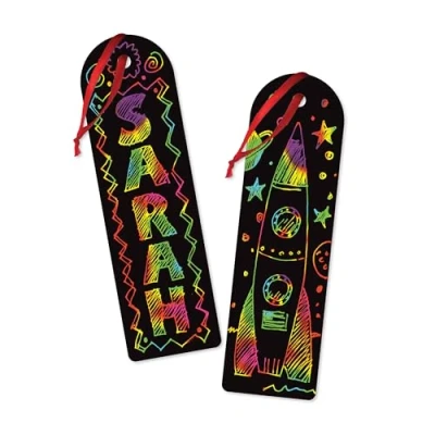 Imagen de Melissa &amp; Doug 15906 Confezione di Scratch Art: Segnalibri