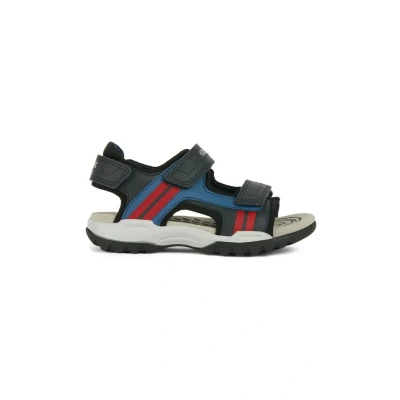 Imagen de Geox J Borealis Boy A, Sandalia, Azul Marino Rojo, 24 EU