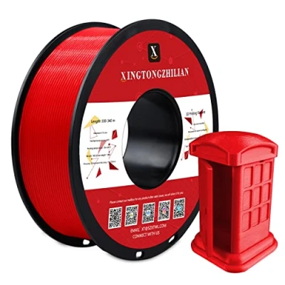 Imagen de Filamento para impresora 3D PETG+, PETG+ 1.75mm, Precisión dimensional +/ 0.02mm, Carrete de 1kg impresión impresoras 3D,Rojo