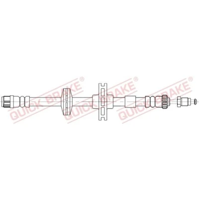 Imagen de QUICK BRAKE 32.839 Latiguillos de Freno 415 M10x1