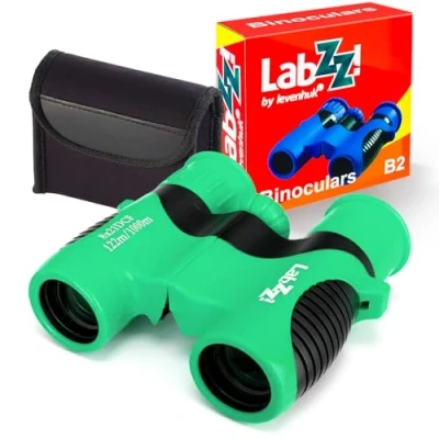 Imagen de Prismáticos Compactos Levenhuk LabZZ B2 Green Apple para Niños, Color Verde