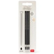Imagen de 3 Refill para bolígrafo de gel borrable, enganches, recarga, color negro