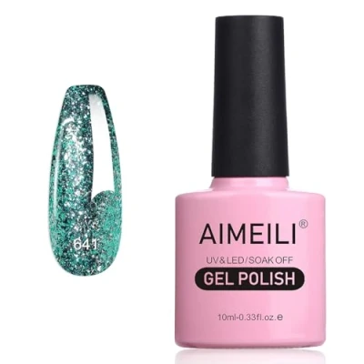 Imagen de AIMEILI Esmaltes Semipermanentes para uñas en Gel UV LED, de Pintauñas Permanente Semipermanente Soak Off (641) 10ml