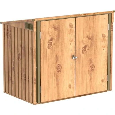 Imagen de Duramax Arcón cubre cubos exterior no tenemos capacidad metal color imitación madera