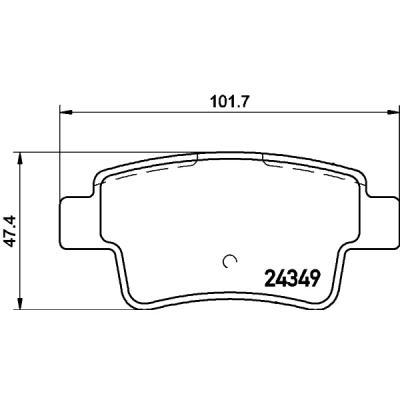 Imagen de HELLA 8DB 355 012 391 Juego de pastillas freno no preparado para indicador desgaste con tornillos pinza accesorios
