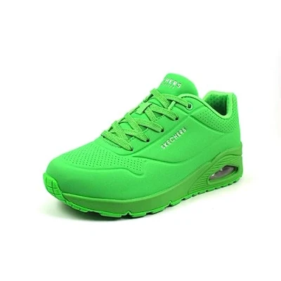 Imagen de Skechers Uno, Zapatillas de Deporte Mujer, Green Durabuck Mesh, 41 EU