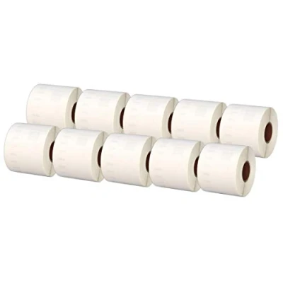 Imagen de Printing Saver 10x 99014 54 x 101 mm Rollos de Etiquetas adhesivas (220 por Rollo) compatibles para Dymo LabelWriter 310 320 330 4XL 400 450 Turbo/Twin Turbo/Duo &amp; Seiko SLP Impresoras