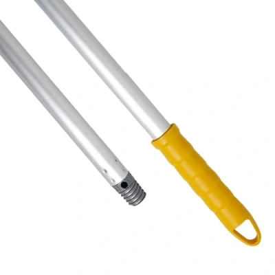 Imagen de Maya Palo ALUMINIO ANODIZADO 1,40m. Ligero, Resistente y Profesional. Mango Rosca de Polipropileno (Color Amarillo)