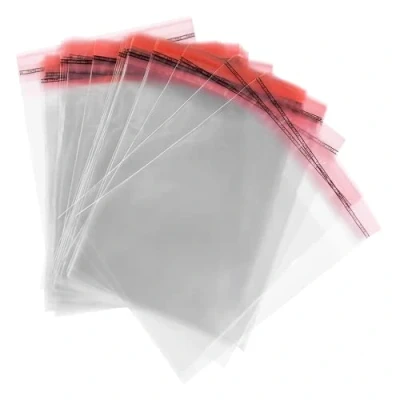 Imagen de OliveBird 100 pcs. Bolsas de Celofán Transparentes Autoadhesivas C6 Tamaño 12cm x 17cm + 3cm Flap con Solapa y Sello Adhesivo