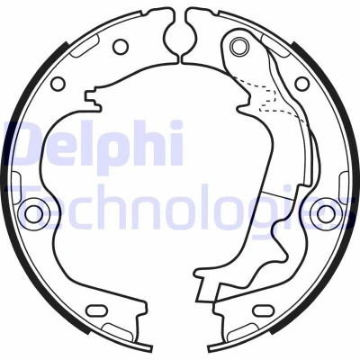 Imagen de DELPHI LS2083 Zapatas de Freno Mano KIA: Sportage III