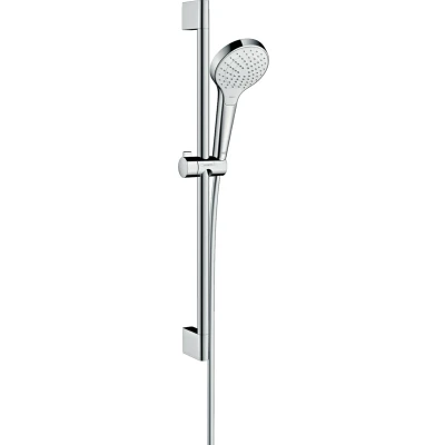 Imagen de Hansgrohe 26562400 Croma Select S 110 Vario set de ducha, 0,65m, 3 tipos chorro, blanco/cromo