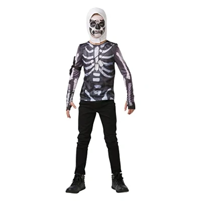 Imagen de Rubies Disfraz camiseta Skull Trooper para niño, Small 140 cm