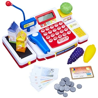 Imagen de Simba Caja registradora supermercado con escáner y calculadora (18 x 16 38 cm) 452570