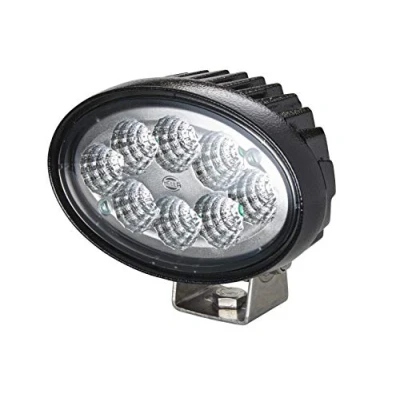 Imagen de HELLA LED Faro de trabajo Oval 100 12V / 24V 1700lm montaje exterior/atornillado Abrazadera giratoria Iluminación largo alcance Conector: Conector DEUTSCH 1GA 996 661 011