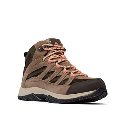 Imagen de Columbia Crestwood Mid Wp, Botas para senderismo Mujer, Cordovan Mud, 37.5 EU