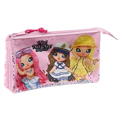 Imagen de Safta 812263748 Portatodo Triple Nanana Sparkles 22X12X3Cm, Multicolor, Estándar (812264744)