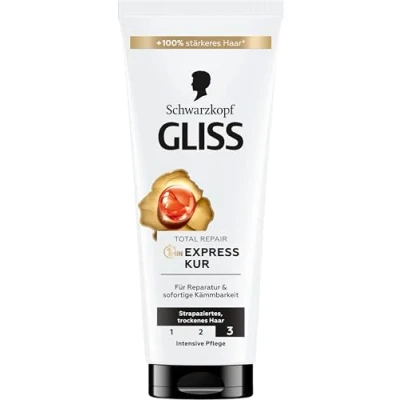 Imagen de Gliss Kur Schwarzkopf Total 1 Minute Intensive Hair Tratamiento 200 ml