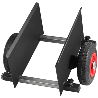 Imagen de VEVOR Carro para Manipulación de Paneles Yeso Capacidad Carga 272 kg Portaplatos con Ruedas Neumáticas Bloqueo, Móvil Construcción, Garaje, Hogar, Jardín
