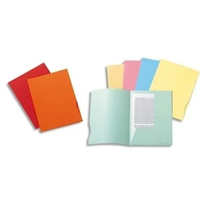 Imagen de Exacompta 332000E Lote de 50 Subcarpetas Super 250 con 2 Solapas, Colores Surtidos