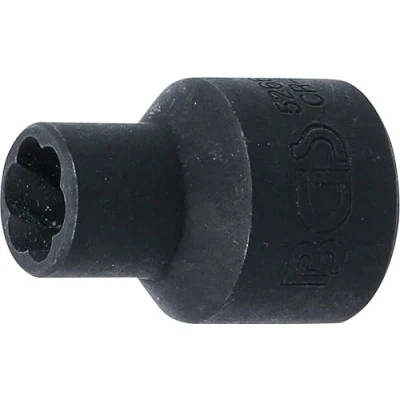 Imagen de BGS 5266 10 Llave de vaso perfil en espiral / extractor tornillos entrada 12,5 mm (1/2&quot;)