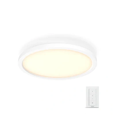 Imagen de Philips Hue Lámpara Inteligente, Aurelle, Panel LED Luz Blanca de Cálida a Fría, Compatible con Alexa y Google Home, Color Blanco