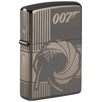 Imagen de ZIPPO James Bond 007, Black Ice Mechero para tormentas, Recargable, en Caja de Regalo