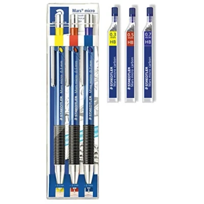 Imagen de Staedtler Marsmicro 775SCWP3 0,3 0,7 Juego de 3 colores (1, incluye minas 03 HB?05 HB?07HB)