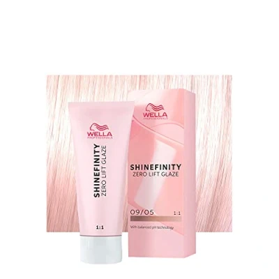 Imagen de Wella Shinefinity Silk Blush 09/05 Rubio Muy Claro Natural Caoba 60ml coloración demipermanente