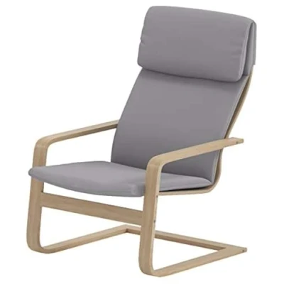 Imagen de Custom Slipcover Replacement ¡Solo Cubre! Sillón no Incluido. la Funda de Repuesto para Silla Pello está Especialmente Fabricada IKEA Chair (Gris Claro)