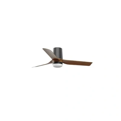 Imagen de FARO BARCELONA 33835 1TW MINI PUNT TUB S LED Ventilador negro/madera oscura DC