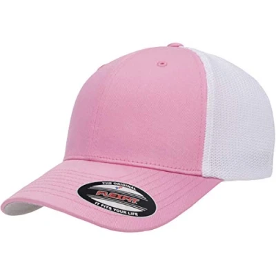 Imagen de Flexfit Trucker Gorra Ajustada de Malla Rosa Talla nica