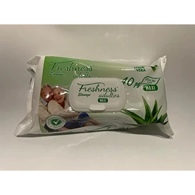 Imagen de PARAFARM Freshness TOALLITAS 40 U. Maxi Adultos Aloe Vera.P, Estándar, Único