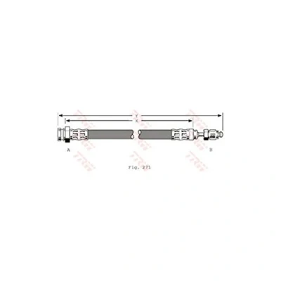 Imagen de TRW PHB343 Latiguillos de Freno 555 M10x1