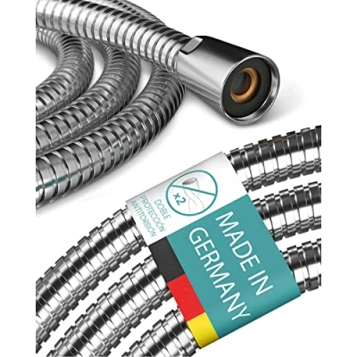 Imagen de Engelbach Manguera de Ducha 1,25m Flexo con Sistema Antitorsión Acero Inoxidable Made in Germany
