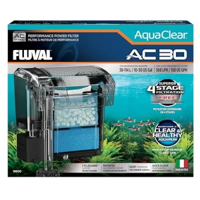 Imagen de Fluval Filtro de Mochila para Acuario AquaClear AC30, 569 lph