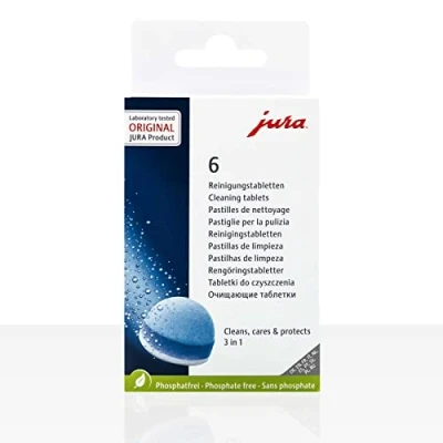 Imagen de 3 pastillas de limpieza Jura, 6 pastillas.