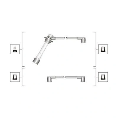 Imagen de MAGNETI MARELLI 941319170093 Juego de Cables Encendido MAZDA: MX 5 2, I, FAMILIA 4
