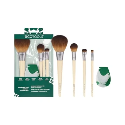 Imagen de ECOTOOLS Expert Face Brush Brocha para base de maquillaje (polvo/fluido) REAL TECHNIQUES