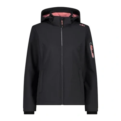 Imagen de CMP Chaqueta Softshell para Mujer con Capucha extraíble, Antracite Lotus, 42