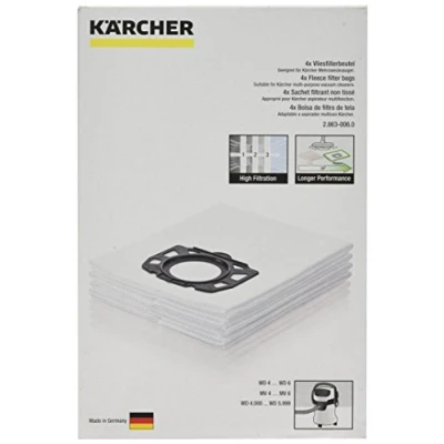 Imagen de Kärcher parte original número 69044090 aspiradora bolsa de filtro forro polar para el Karcher WD5200