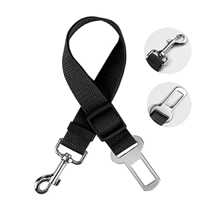 Imagen de Cinturón de Seguridad Coche para Perros, Arnés del Nylon Ajustable Universal trasportar Mascotas Más Duradero【Versión Mejorada】